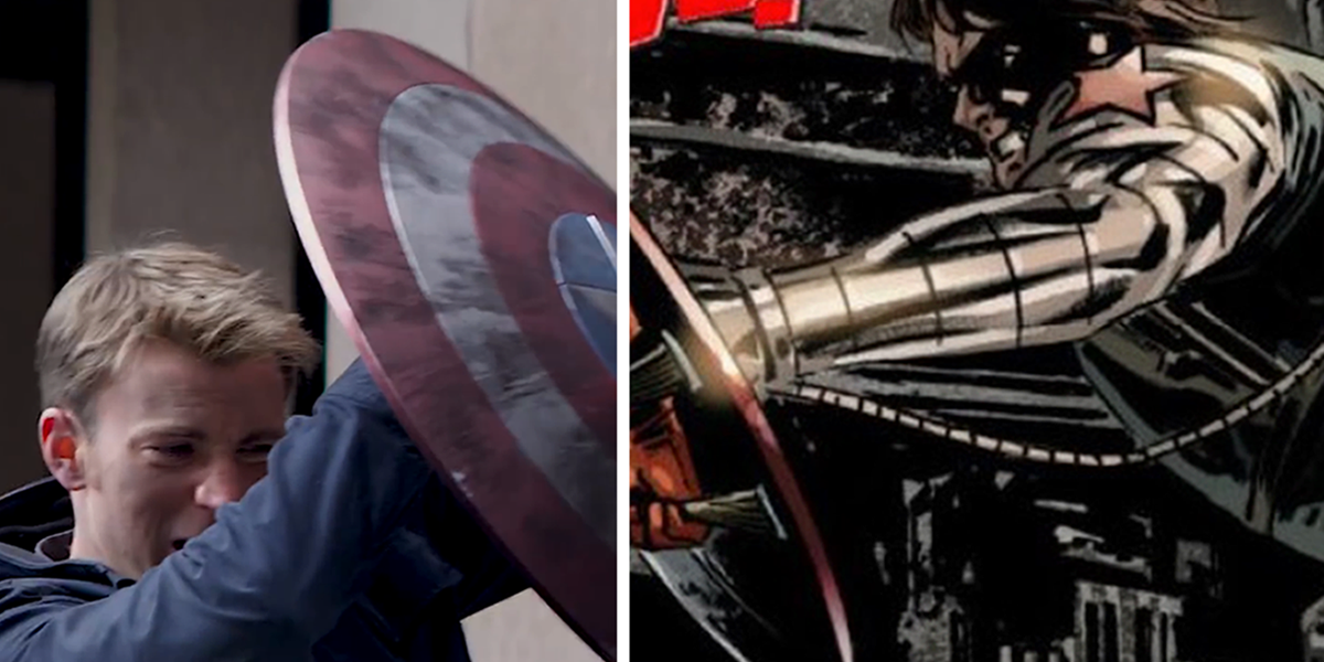 Rekreasi Panel Buku Komik Captain America Terbaik