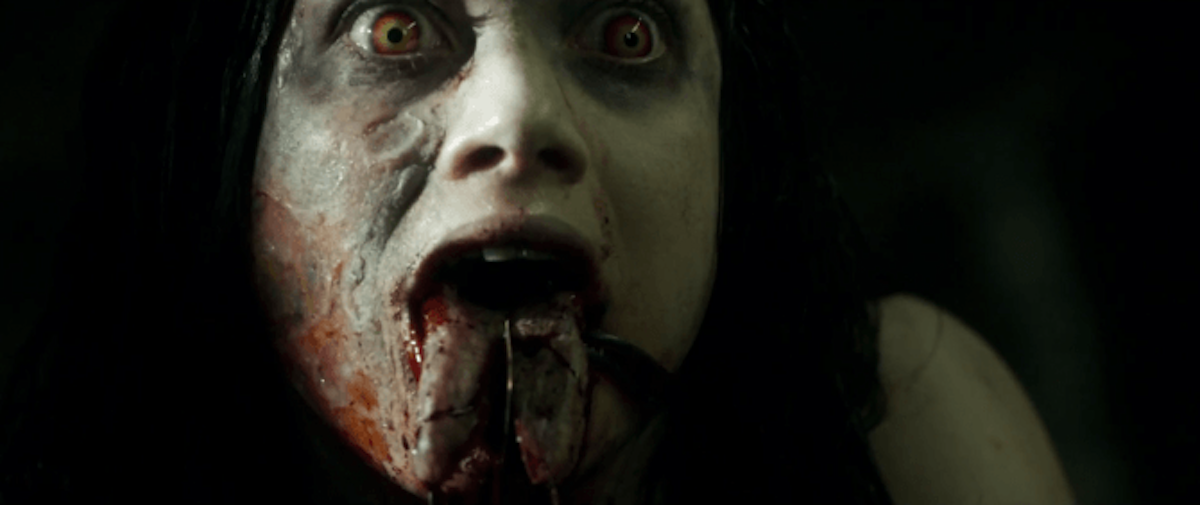 Evil Dead Remake Jane Levy Cut Tongue Knife