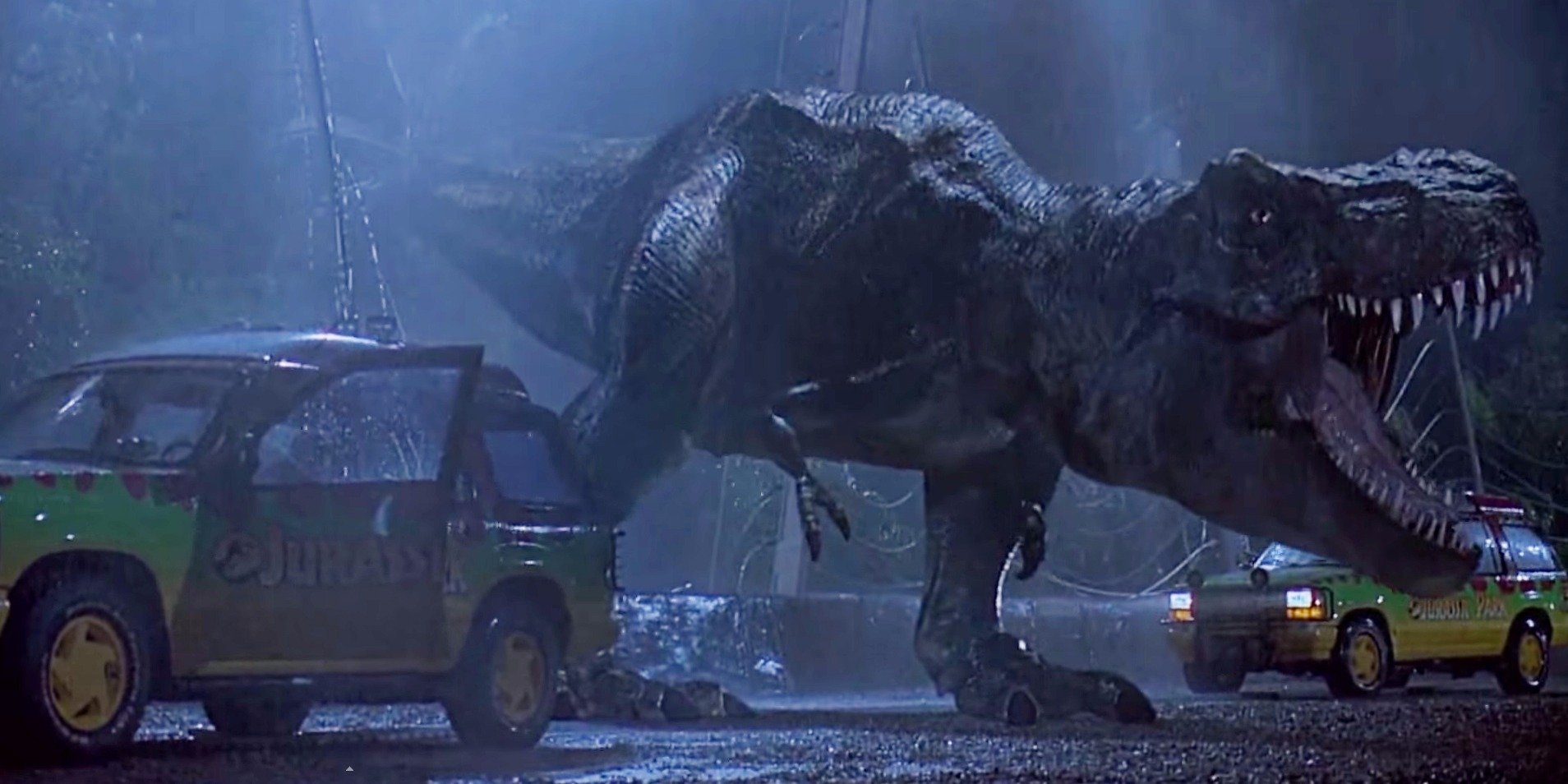 Mengapa Adegan Crazy T-Rex Dipotong Dari Film Jurassic Park Asli
