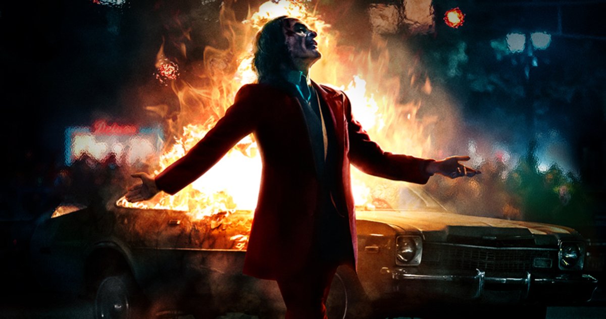 Poster IMAX Joker Membuat Pangeran Badut Siap Membakar Dunia