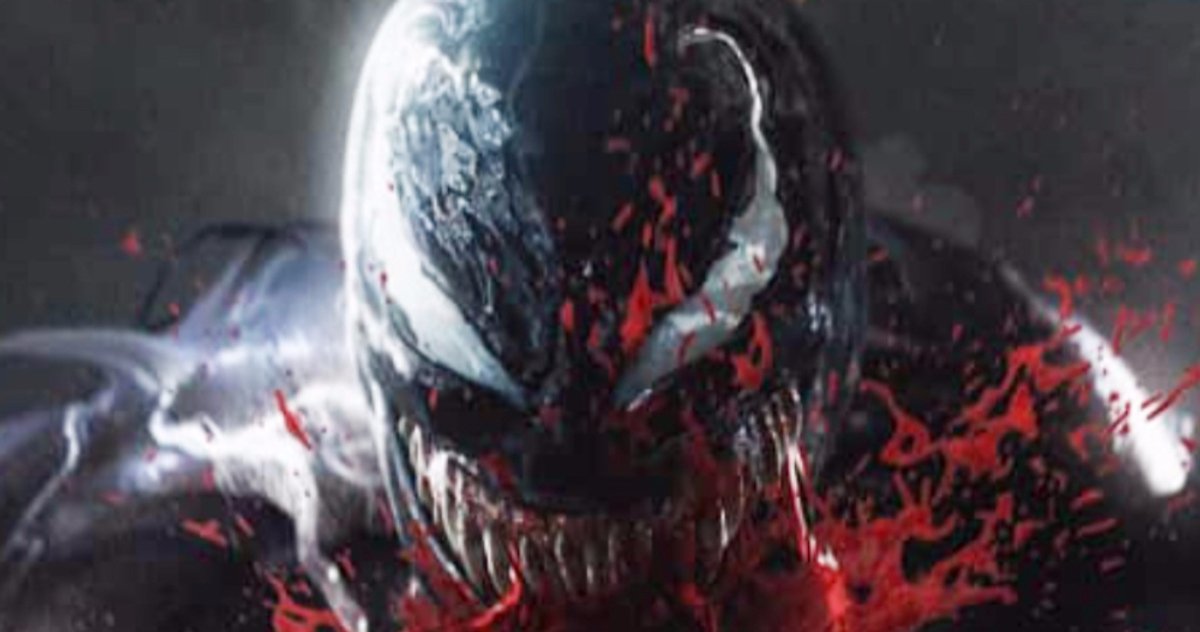 Racun Berpesta di Wajah Spider-Man dalam Poster Penggemar Let It Be Carnage yang Dibasahi Darah