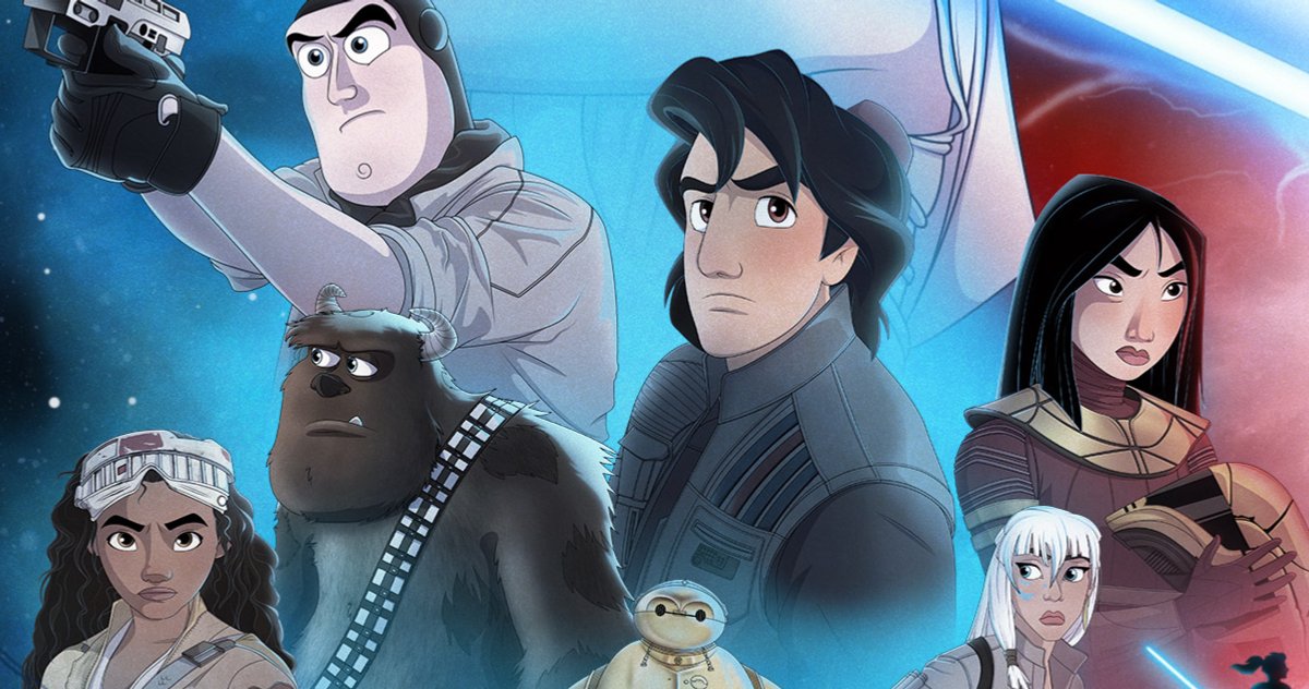 The Rise of Skywalker Mendapat Mashup Karakter Animasi Disney yang Menyenangkan