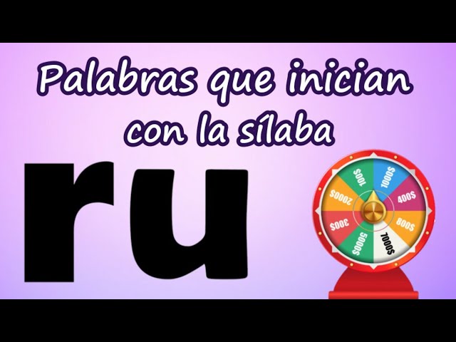 palabras con ru