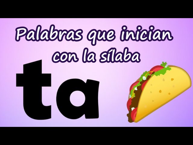 palabras con ta