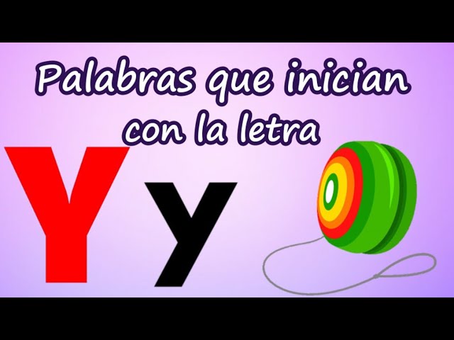 palabras con y